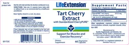 Label for Tart Cherry Extract