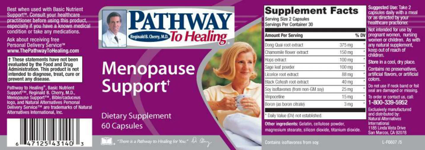 Label for Menopause Support