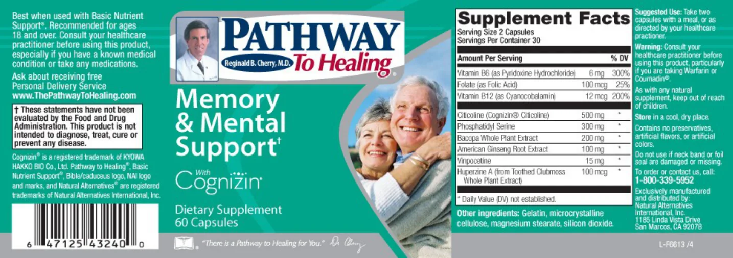 Label for Memory & Mental Support