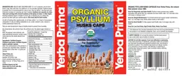 Label for Organic Psyllium Husks Caps