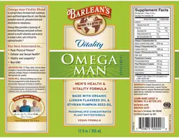 Label for Vitality Omega Man