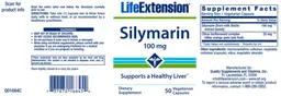 Label for Silymarin 100 mg