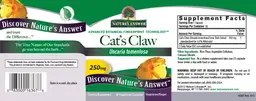 Label for Cat's Claw 250 mg