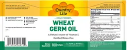 Label for Wheat Germ Oil