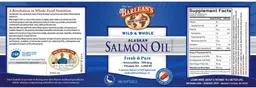 Label for Alaskan Salmon Oil