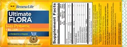 Label for Ultimate Flora Kids Probiotic 1 Billion Sun-Kissed Orange