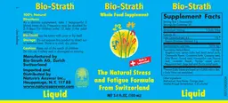 Label for Bio-Strath Liquid