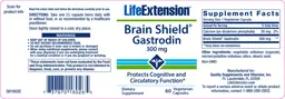 Label for Brain Shield Gastrodin 300 mg