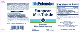 Label for European Milk Thistle