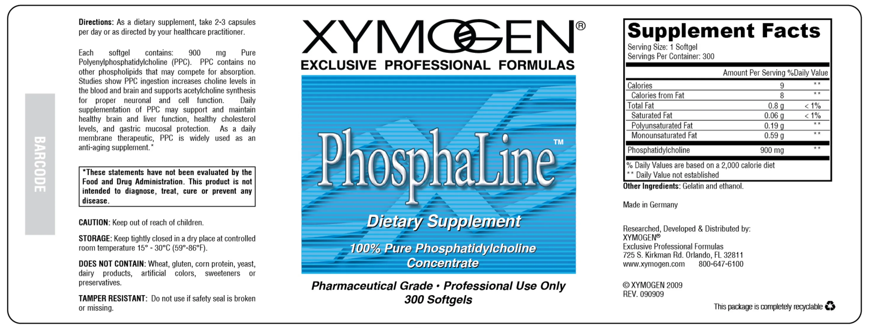 Label for PhosphaLine