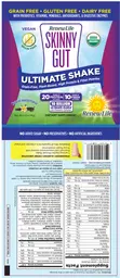 Label for Skinny Gut Ultimate Shake Natural Vanilla Flavor