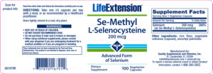 Se-Methyl L-Selenocysteine 200 mcg