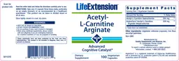Label for Acetyl-L-Carnitine Arginate