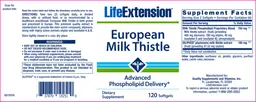 Label for European Milk Thistle