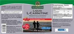 Label for Liquid L-Carnitine Natural Raspberry Flavor