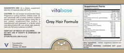 Label for Gray Hair Formula