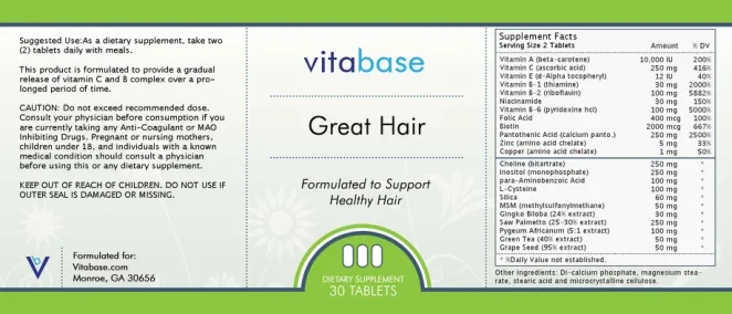 Label for Great Hair