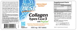 Label for Collagen Types 1 & 3 1000 mg