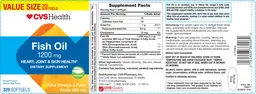 Label for Fish Oil 1200 mg