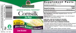 Label for Cornsilk 2,000 mg