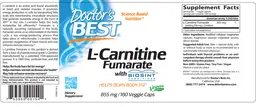 Label for L-Carnitine Fumarate 855 mg