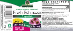 Label for Fresh Echinacea 1,000 mg