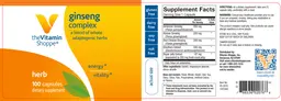 Label for Ginseng Complex
