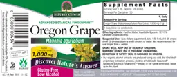 Oregon Grape 1,000 mg