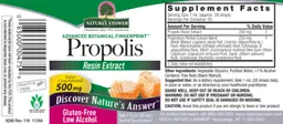 Label for Propolis 500 mg