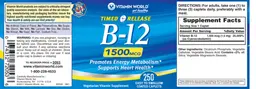 Timed Release B-12 1500 mg