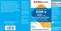 Label for Double Strength SAM-e 400 mg