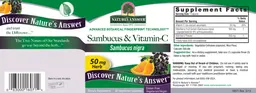 Label for Sambucus & Vitamin-C