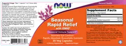 Label for Seasonal Rapid Relief With EMIQ