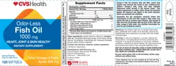 Label for Oder-Less Fish Oil 1000 mg