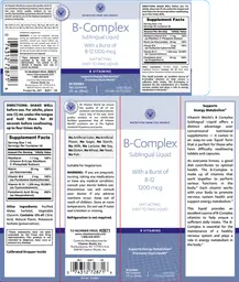 B-Complex Sublingual Liquid with a burst of B-12 1200 mcg