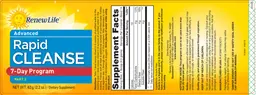 Label for Advanced Rapid Cleanse 7-Day Program Part 2