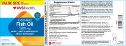 Label for Oder-Less Fish Oil 1200 mg