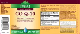 Label for CO Q-10 300 mg