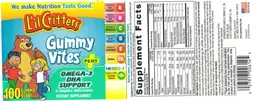 Label for Gummy Vites Plus Omega-3 DHA Support