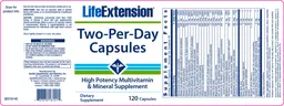 Label for Two-Per-Day Capsules