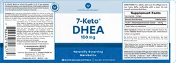 Label for 7-Keto DHEA 100 mg