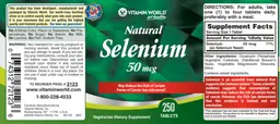 Natural Selenium 50 mcg