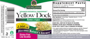 Yellow Dock 2,000 mg