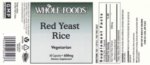 Red Yeast Rice 600 mg