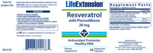 Resveratrol With Pterostilbene 20 mg
