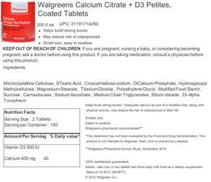 Calcium Citrate + D3 Petites