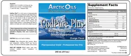 Label for CodPure Plus Orange Flavor
