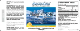 Label for OmegaPure 820 EC Natural Lemon Flavor