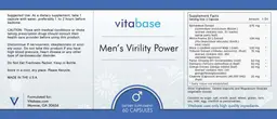 Label for Men's Virility Power