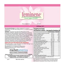 Label for Feminene Female Support Formula